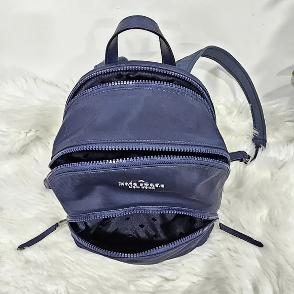 Kate Spade Karissa Blue Nylon Backpack Gold Hardware Kate Spade NAVY BLUE  main image 2